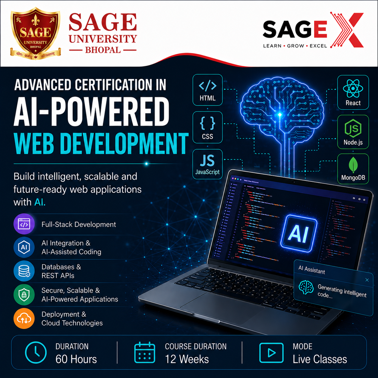 Advanced Certification in AI-Powered Web Development
